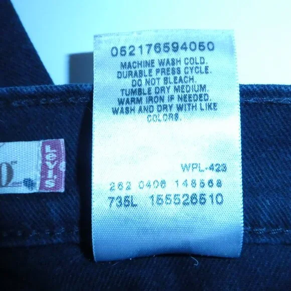 Levis 550 Women Bootcut Relaxed Stretch Jeans - Black - Picture 6 of 11